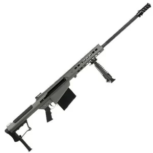 Barrett M107A1 Semi Auto Rifle .50 BMG 29″ Fluted Barrel 10 Rounds Suppressor Ready Muzzle Brake 23″ Integrated Rail with 27 MOA Elevation Tungsten Grey Cerakote Receiver