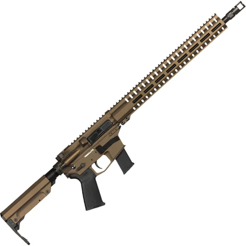 CMMG Resolute 300 MkG .45 ACP AR-15 Semi Auto Rifle 16″ Barrel 13 Rounds Uses GLOCK Style Magazines RML15 M-LOK Handguard RipStock Collapsible Stock Midnight Bronze Finish