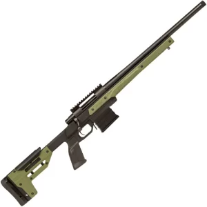 Howa Oryx by MDT 6.5 Creedmoor Bolt Action Rifle 24″ Threaded Barrel 10 Rounds with Optics Rail OD Green Oryx Monolithic Aluminum Chassis Black Finish