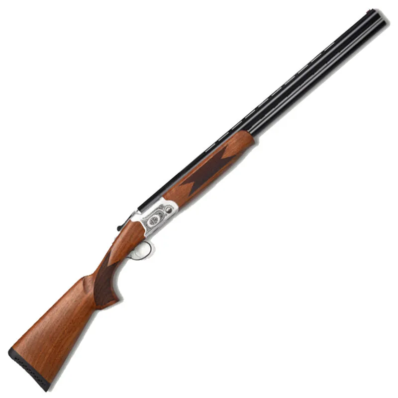 Pointer Arista 20 Gauge Over/Under Shotgun 28″ Barrels 3″ Chamber 2 Rounds Fiber Optic Front Sight Turkish Walnut Stock Nickel Receiver/Black Barrels