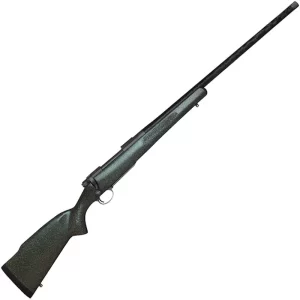 Nosler M48 Mountain Carbon .28 Nosler Bolt Action Rifle 24″ Carbon Fiber Threaded Barrel 3 Rounds Green Carbon Fiber Stock Gray Cerakote Finish
