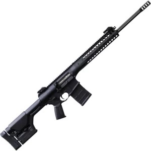 LWRC REPR MK II 6.5 Creedmoor AR Style Semi Auto Rifle 22″ Barrel 20 Rounds Side Charging Handle Flip-Up Sights Magpul PRS Stock Black Finish