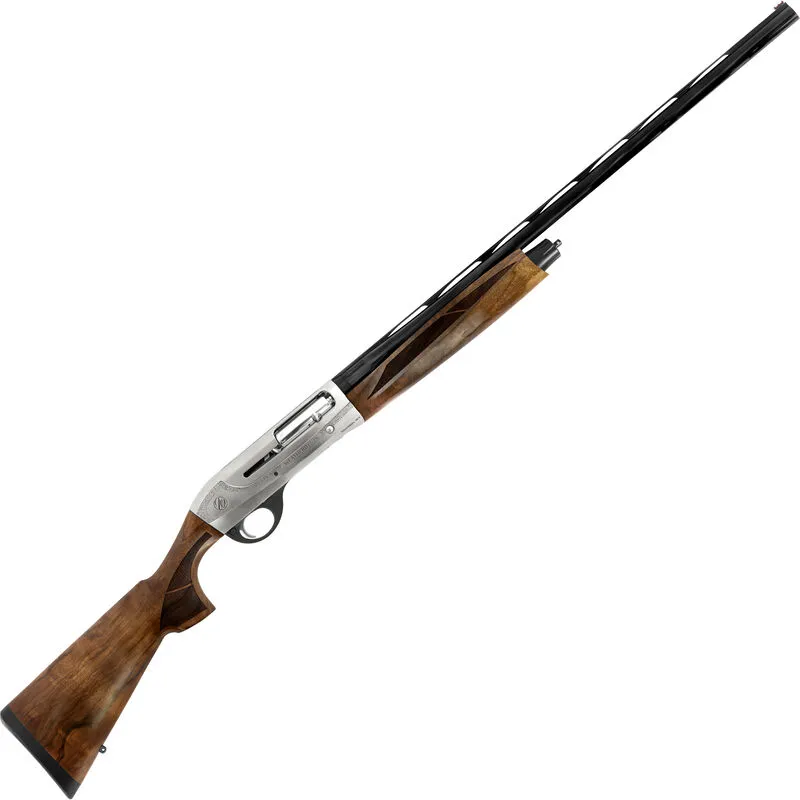 Weatherby 18i Deluxe 20 Gauge Semi Auto Shotgun 26″ Barrel 3″ Chamber 4 Rounds Walnut Stock and Forend Matte Nickel and Blued Finish