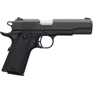 Browning 1911-380 Black Label .380 ACP Semi Auto Pistol 4.25″ Barrel 8 Rounds Combat Sights Steel Slide Polymer Frame Black Finish