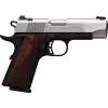 Browning 1911-380 Black Label Medallion Compact .380 ACP Semi Auto Pistol 3.625″ Barrel 8 Rounds Bar/Dot Night Sights Rosewood Laminate Grips Two Tone Stainless Steel Slide Black Poly Frame