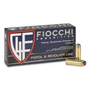 Fiocchi .44 Magnum, 240 Grain SJSP, 500 Round Case
