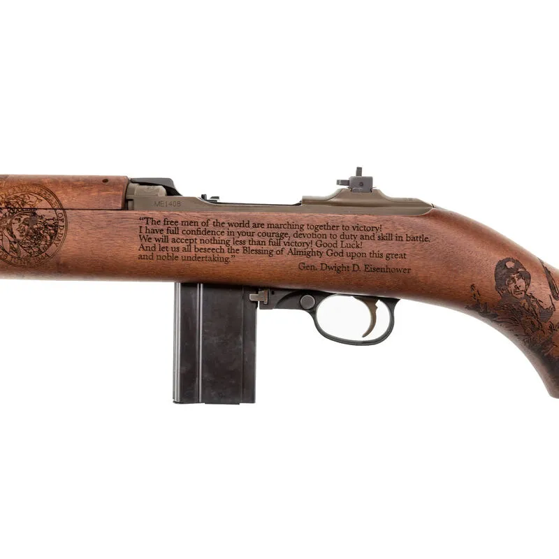 Auto Ordnance “The Soldier M1 Carbine” .30 Carbine Semi Auto Rifle 18″ Barrel 15 Rounds Laser Engraved Walnut Stock - Image 2
