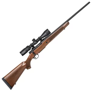 Mossberg Patriot Vortex Scoped Combo Bolt Action Rifle .270 Winchester 22″ Barrel 5 Rounds Vortex Crossfire II 3-9×40 Scope With BDC Reticle Walnut Stock Matte Blued