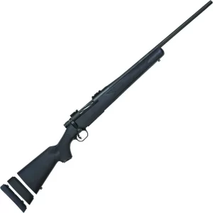 Mossberg Patriot Youth Super Bantam .350 Legend Bolt Action Rifle 22″ Fluted Barrel 4 Rounds Black Synthetic Stock Matte Blued Finish