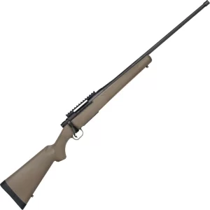 Mossberg Patriot Predator 6.5 PRC Bolt Action Rifle 24″ Fluted Threaded Barrel 4 Rounds FDE Synthetic Stock Matte Blued Finish