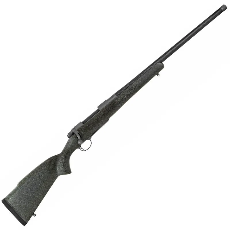 Nosler M48 Mountain Carbon .33 Nosler Bolt Action Rifle 24″ Carbon Fiber Threaded Barrel 3 Rounds Green Carbon Fiber Stock Gray Cerakote Finish