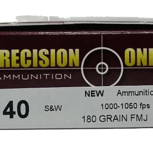 Precision One 40 S&W Ammunition Brass 500 rounds