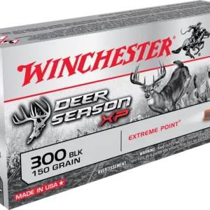 Winchester DEER SEASON XP .300 AAC Blackout 150 grain Extreme Point Polymer Tip Centerfire Rifle Ammunition 500 RDS