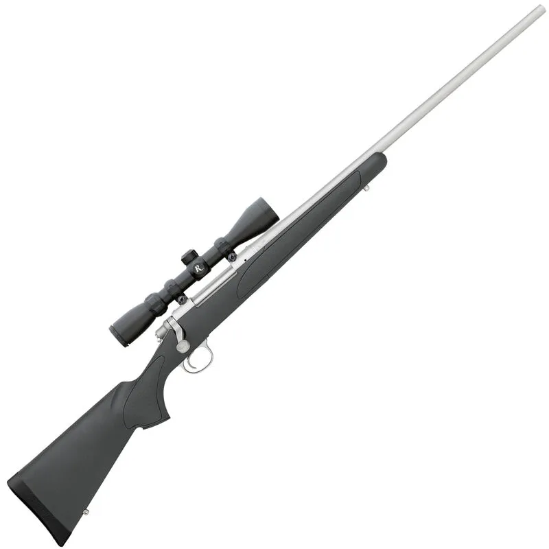 Remington 700 ADL Package .30-06 Springfield Bolt Action Rifle 4 Rounds 24″ Barrel with Scope Black Synthetic Stock Stainless Steel Finish