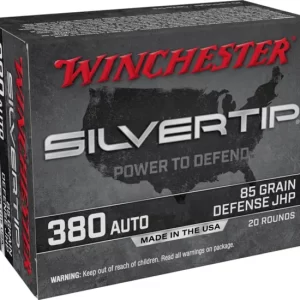 Winchester SUPER-X HANDGUN .380 ACP 85 grain Silvertip Jacketed Hollow Point Centerfire Pistol Ammunition 500 RDS