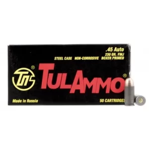 Tulammo .45 ACP 230gr FMJ 50 Rounds