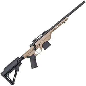 Mossberg MVP LC Bolt Action Rifle .223 Rem 16.25″ Fluted Bull Barrel MDT LSS Light Chassis FDE Stock Matte Blued Finish