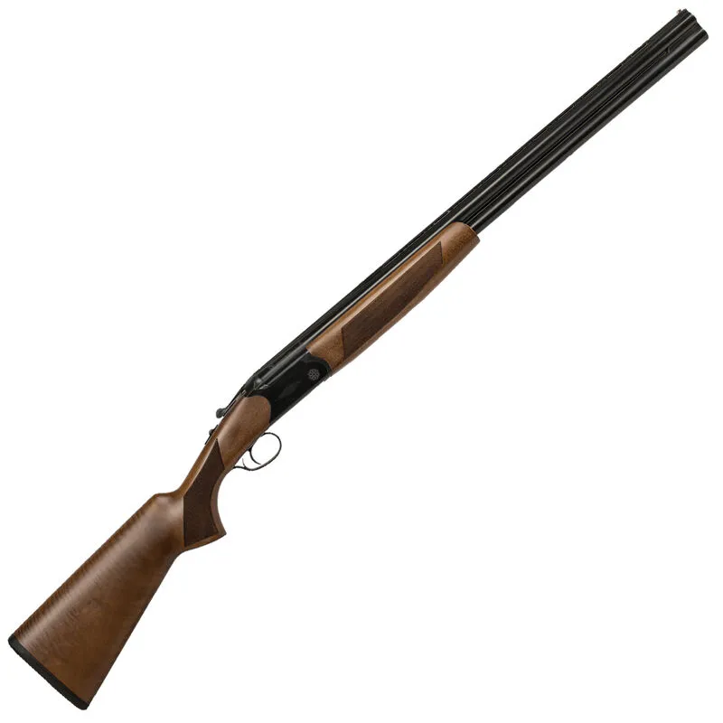 CZ-USA Drake Over/Under Break Action Shotgun .410 Bore 28″ Vent Rib Barrels 2 Rounds 3″ Chamber Fixed IC/Mod Constriction Rate Turkish Walnut Stock With Pistol Grip Gloss Black Chrome Finish