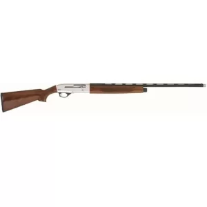 TriStar Viper G2 Silver Semi Automatic 28 Gauge Shotgun 26″ Barrel 2 3/4″ Chamber 5 Rounds Walnut Stock Silver Receiver Blued Barrel