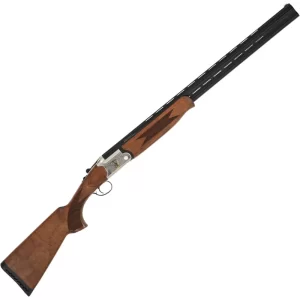TriStar Trinity 20 Ga Over/Under Shotgun 26″ Barrels 3″ Chamber 5 Choke Tubes Engraved Receiver Wood Stock Silver/Blued Finish