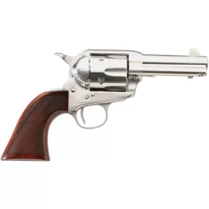 Taylor’s & Co The Runnin’ Iron .45 LC Single Action Revolver 3.5″ Barrel 6 Rounds Tuned Action Checkered Walnut Grips Stainless Steel Finish