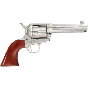 Taylor’s & Co Cattleman Floral Engraved .357 Mag Single Action Revolver 4.75″ Barrel 6 Rounds Walnut Grips White Heat-Treated Finish