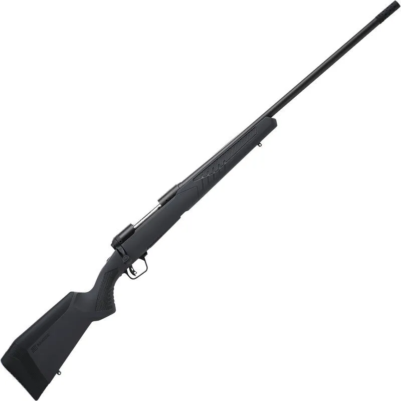Savage 110 Long Range Hunter .280 AI Bolt Action Rifle 26″ Barrel with Brake Gray AccuFit AccuStock Matte Black