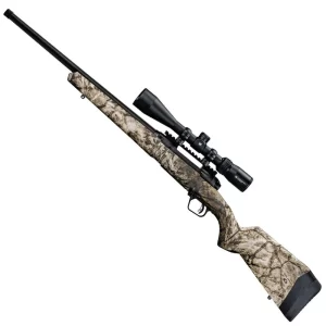 Savage 110 Apex Predator XP Bolt Action Rifle 6.5 Creedmoor 24″ Threaded Barrel 4 Rounds DBM Vortex Crossfire II 4-12×44 Riflescope AccuTrigger Synthetic Stock Mossy Oak Mountain Country Range Camouflage