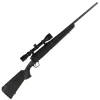 Savage Axis XP Compact Bolt Action Rifle .243 Winchester 20″ Barrel 4 Rounds Detachable Box Magazine Weaver 3-9×40 Riflescope Synthetic Stock Matte Black Finish