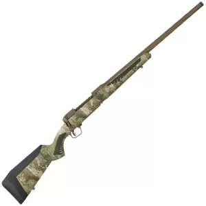 Savage Arms 110 High Country .308 Win Bolt Action Rifle 22″ Barrel 4 Rounds Synthetic Adjustable AccuFit AccuStock TrueTimber Strata Camo/Coyote Brown Finish