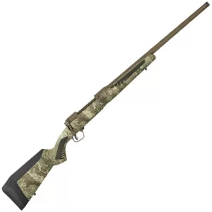 Savage Arms 110 High Country 6.5 Creedmoor Bolt Action Rifle 22″ Barrel 4 Rounds Synthetic Adjustable AccuFit AccuStock TrueTimber Strata Camo/Coyote Brown Finish