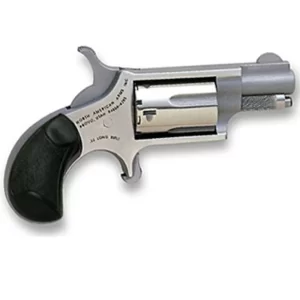 North American Arms Mini Revolver .22 LR/WMR 1.625″ Barrel 5 Rounds Rubber Grips Stainless Frame and Finish NAA-22MCGRC