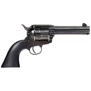 Taylors & Company Devil Anse 45 Colt Single Action Revolver 6 Rounds 4.75″ Barrel Blued Frame with Matte Black Wood Grips