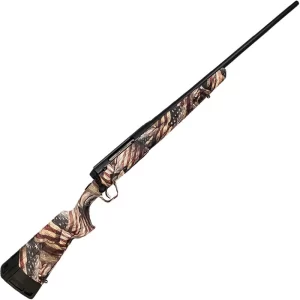 Savage Arms Axis II RWB .243 Win Bolt Action Rifle 22″ Barrel 4 Rounds American Flag Synthetic Stock Black Finish