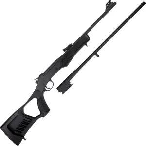 Rossi Matched Pair Youth .22 LR/.410 Bore Single Shot Rifle/Shotgun Combo 18.5″ Barrel Black Synthetic Stock Black Finish