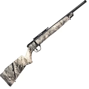 Savage B17 FS-VR 17 HMR Bolt Action Rifle 16.5″ Heavy Barrel 10 Rounds Synthetic Stock Mossy Oak Overwatch Camo