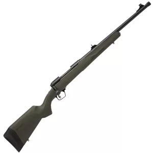 Savage 110 Hog Hunter .350 Legend Bolt Action Rifle 18″ Threaded Barrel 4 Rounds Iron Sights OD Green Synthetic Stock with Adjustable LOP Matte Black Finish