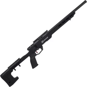 Savage B22 Magnum Precision .22 WMR Bolt Action Rimfire Rifle 18″ Heavy Threaded Barrel 10 Rounds with Picatinny Rail Aluminum MDT Chassis Black Finish