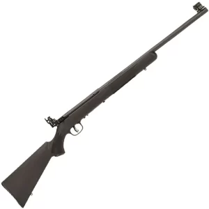 Savage Mark I FVT .22 LR Left Handed Single Shot Bolt Action Rimfire Rifle 21″ Heavy Barrel 1 Rounds Peep Sights Black Synthetic Stock Black Finish