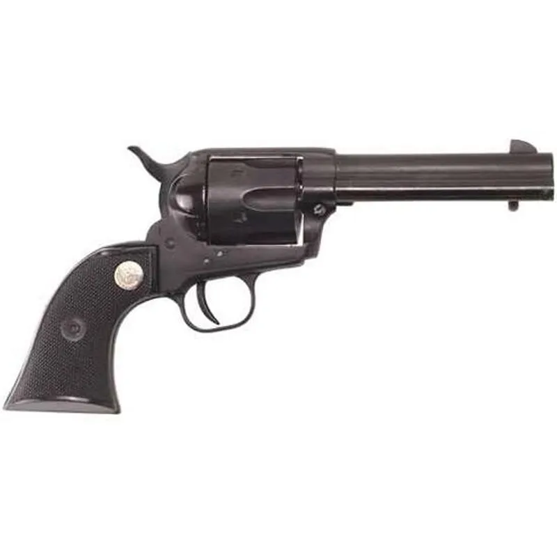 Cimarron Plinkerton Revolver .22 LR 4.75″ Barrel 6 Rounds Rubber Grips Fixed Sights Blued Finish