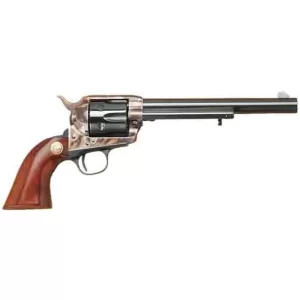 Cimarron Model P Revolver 44-40 WCF 7.5″ Barrel 6 Rounds Case Hardened Pre War Frame Walnut Grips Standard Blue