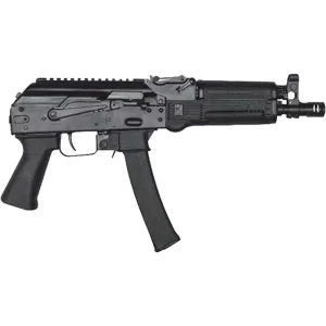Kalashnikov USA KP-9 9mm Luger AK Style Semi Auto Pistol 9.25″ Threaded Barrel 30 Rounds Polymer Handguard Matte Black Finish