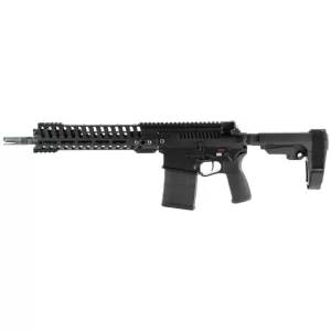 POF USA Revolution .308 Winchester Semi Auto Pistol 12.5″ Barrel 20 Rounds Piston System M-LOK Free Float Rail SB Tactical Arm Brace Black Finish