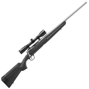 Savage Axis XP Stainless Bolt Action Rifle .223 Remington 22″ Barrel 4 Rounds Detachable Box Magazine Weaver 3-9×40 Riflescope Synthetic Stock Matte Black Finish
