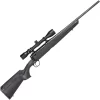 Savage Arms Axis XP Compact 6.5 Creedmoor Bolt Action Rifle 20″ Barrel 4 Rounds with 3-9×40 Scope Synthetic Stock Black Finish