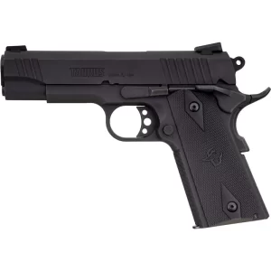 Taurus 1911 Commander 9mm Luger Semi Auto Pistol 4.25″ Barrel 9 Rounds Novak Style Sights Steel Frame Synthetic Grips Matte Black Finish