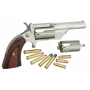 North American Arms Ranger II Top Break Single Action Revolver 2.5″ Barrel .22 LR/WMR 5 Rounds Stainless
