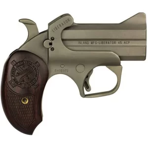 Inland Manufacturing Liberator Derringer .45 ACP 3.5″ Barrels Fixed Sights Walnut Grip Stainless