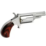 North American Arms Single Action Revolver .22 Magnum 1.625″ Ported Barrel 5 Rounds Wood Grips Stainless Finish NAA-22M-P