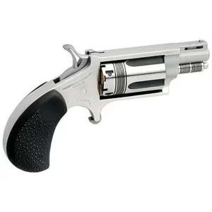 North American Arms Wasp Revolver .22 WMR 1.125″ Barrel 5 Rounds Rubber Grips Stainless Frame and Finish NAA-22MS-TW